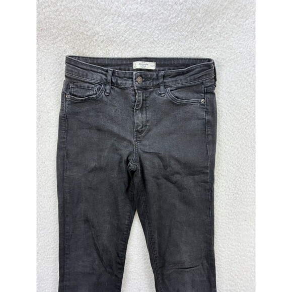 Abercrombie & Fitch Women's Black Skinny Jeans W27 Stretch Denim - Picture 2 of 10